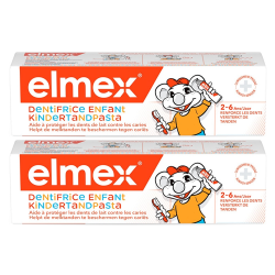 Elmex Dentifrice enfant 2-6 ans lot de 2x50ml