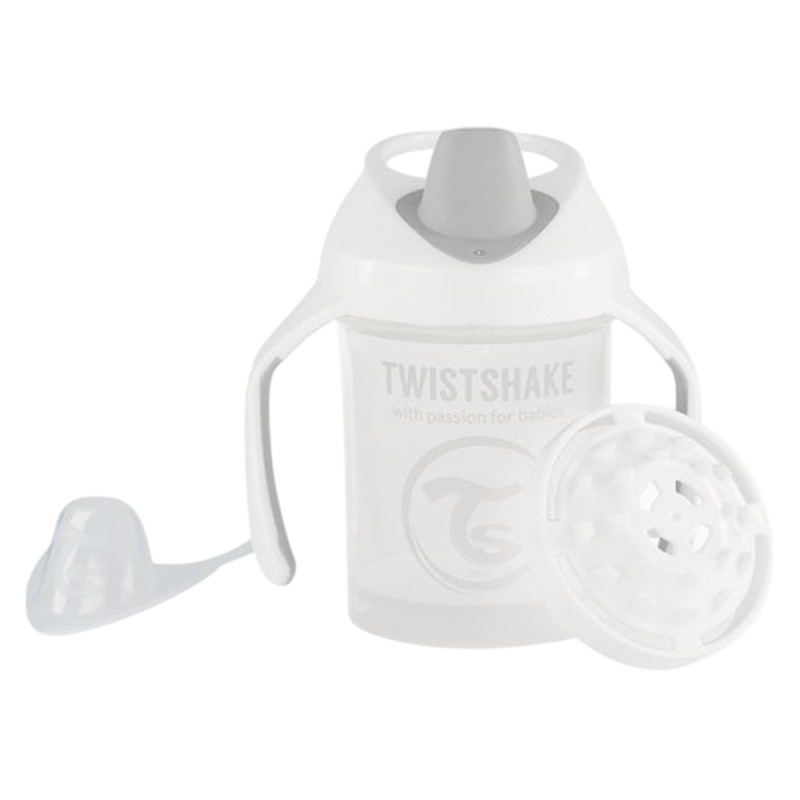 Twistshake Mini Cup Tasse d'apprentissage 4 mois et + Blanc 230ml