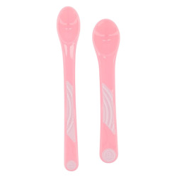 Twistshake Cuillère d'alimentation 4 mois+ Rose lot de 2