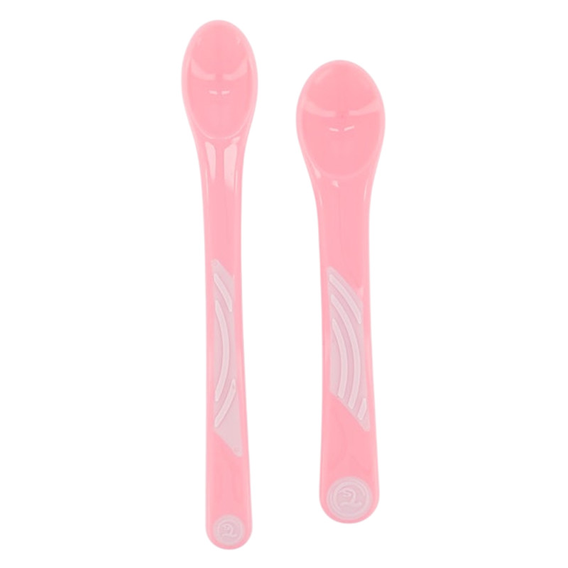 Twistshake Cuillère d'alimentation 4 mois+ Rose lot de 2
