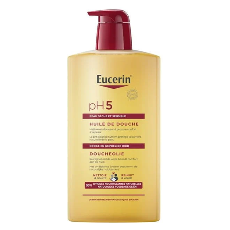 Eucerin pH5 Huile de douche peau sèche et sensible 1L