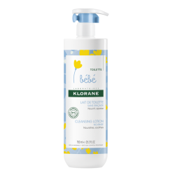 Klorane Lait de toilette bébé sans rinçage 750ml