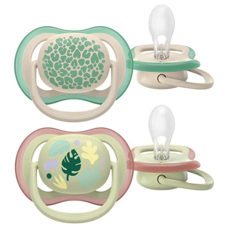 Avent Pacifier Ultra Air Sucettes orthodontiques mixte vert 6 - 18 mois lot de 2