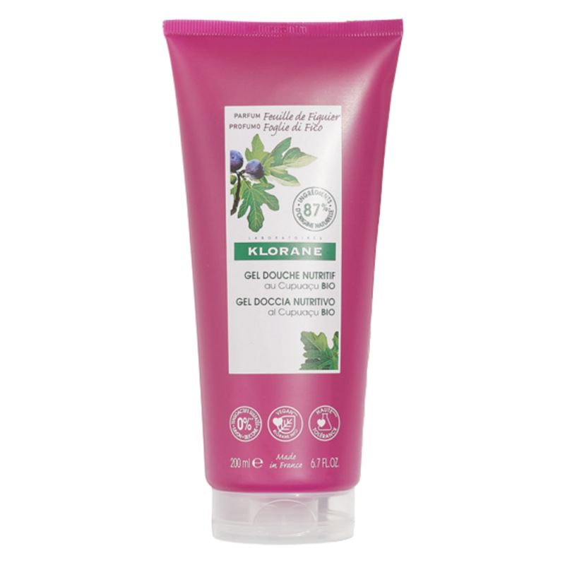 Klorane Feuille de Figuier Gel douche nutritif au Cupuaçu bio 200ml