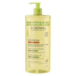 A-Derma Exomega Control Huile lavante émolliente anti-grattage 1L