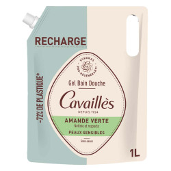 Cavaillès Eco-Recharge Gel bain douche Amande verte 1L