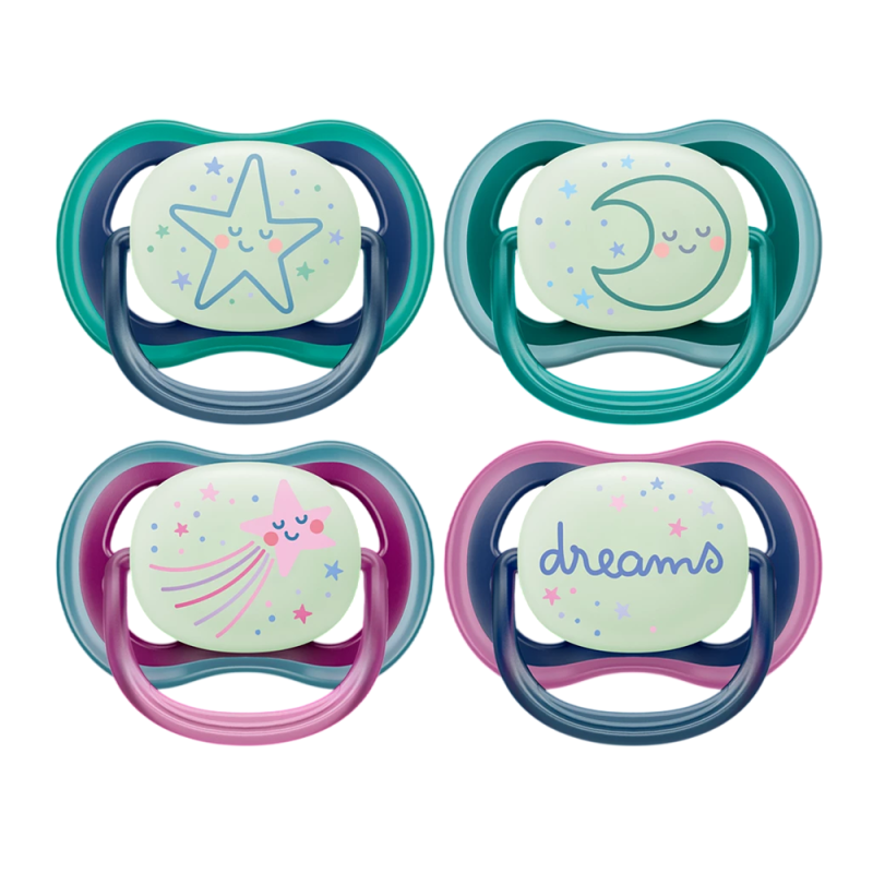 Avent Ultra Air Nighttime 2 sucettes orthodontiques 6-18 mois