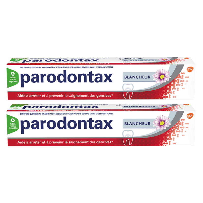 Parodontax Dentifrice Blancheur lot de 2 x 75ml