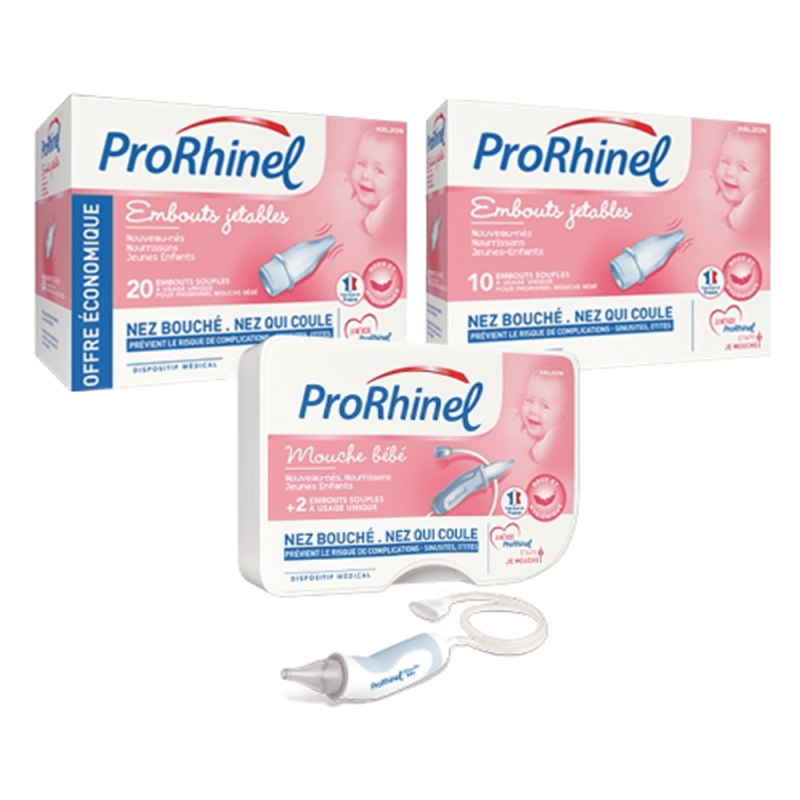 ProRhinel Embouts jetables nez bouché 20 embouts souples