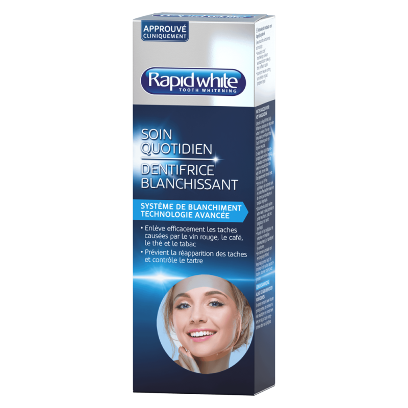 Rapid White Soin Quotidien Dentifrice Blanchissant 100ml