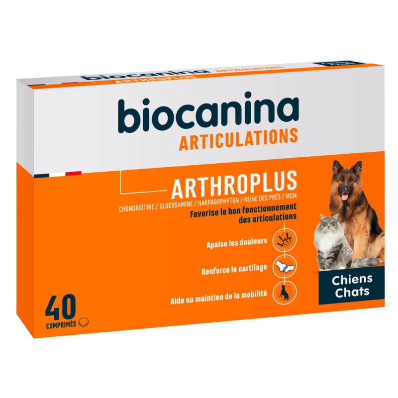 Biocanina Arthroplus chiens chats 40 comprimés