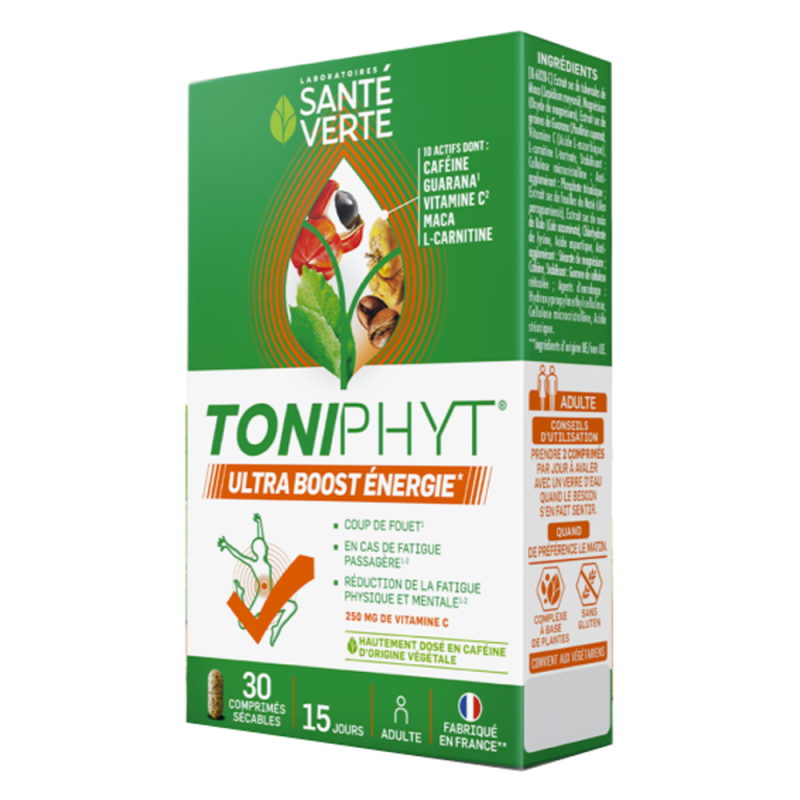 Santé Verte Toniphyt Ultra Boost Énergie 30 comprimés sécables