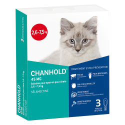 Clément Thékan Chanhold 45mg spot-on chats 2,6 à 7,5kg
