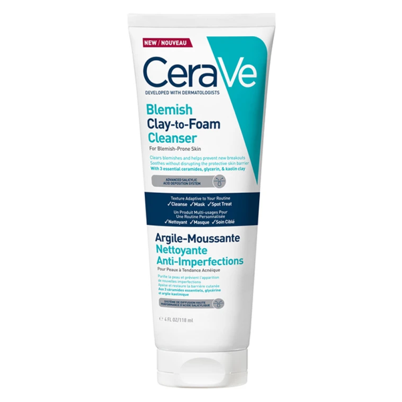 CeraVe Argile-Moussante Nettoyante anti-imperfections 118ml