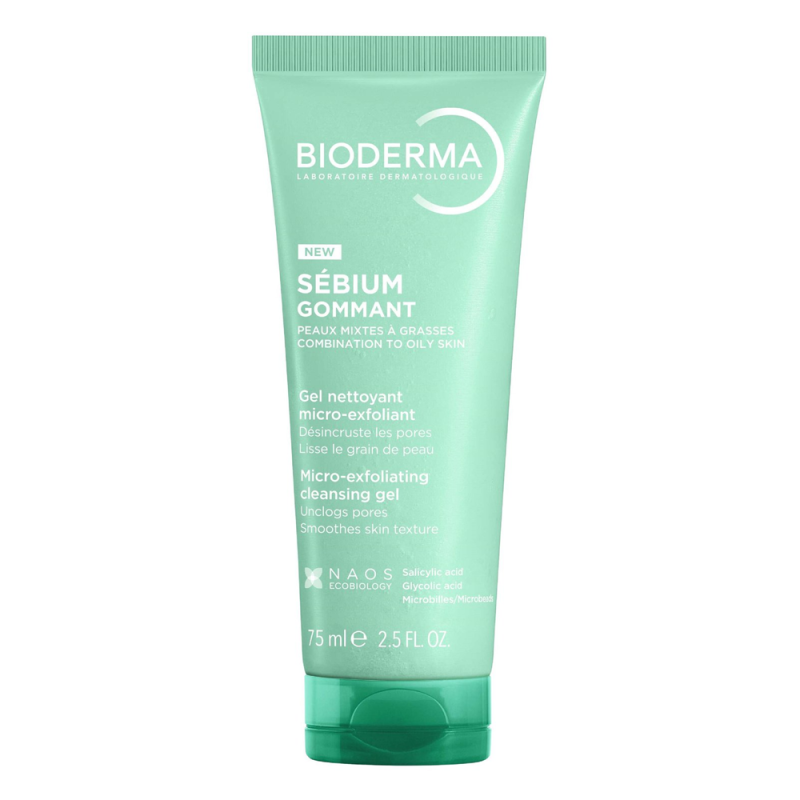 Bioderma Gel Sébium Gommant gel nettoyant 75ml