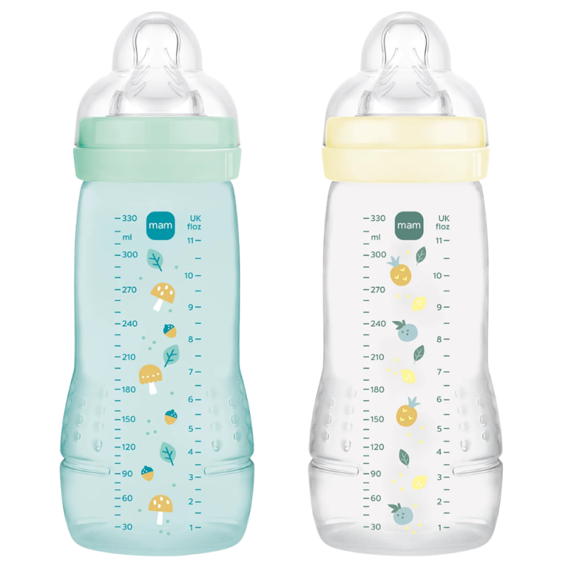 MAM Easy Active 2 biberons 6 mois et + Ice Pearl 330ml