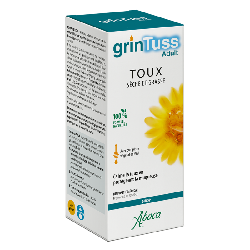 Aboca Grintuss Adult Sirop Toux sèche & grasse 128gr