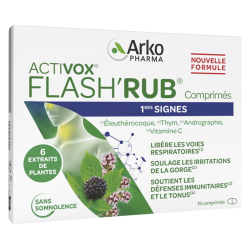 Arkopharma Activox Flash'rub 15 comprimés