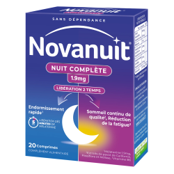 Novanuit Nuit Complète 1,9 mg 40 comprimés