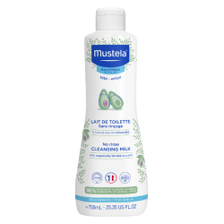 Mustela Lait de Toilette sans rinçage à l'avocat bio 750ml