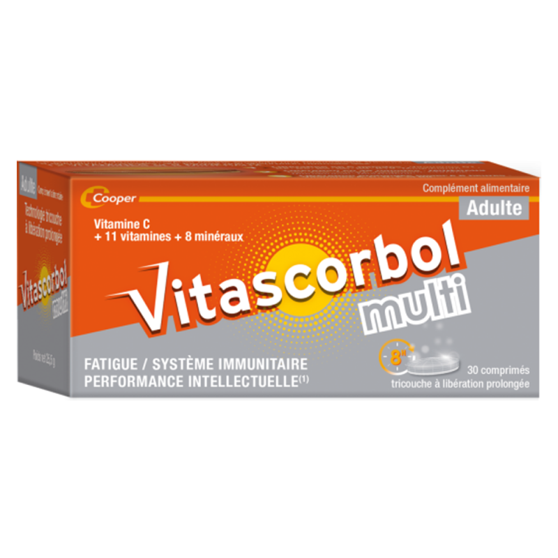 Vitascorbol Multi adulte 30 comprimés