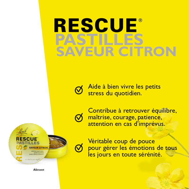 Rescue Pastilles citron 50gr