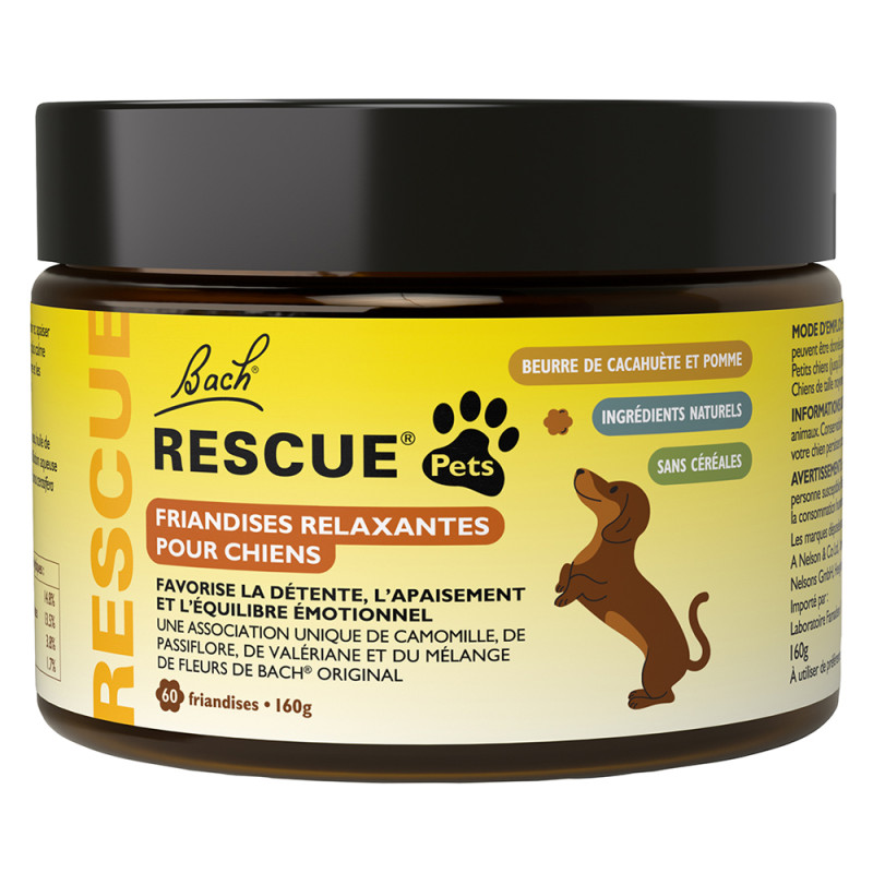 Rescue Pets Friandises Relaxantes pour chiens boîte de 60