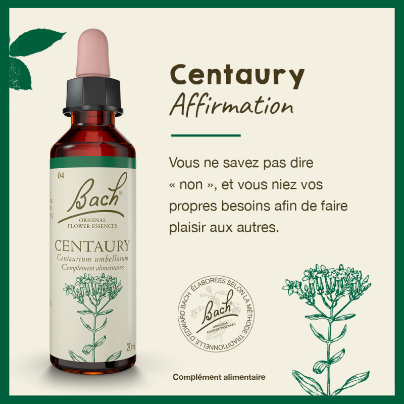 Fleurs de Bach Centaury n°4...