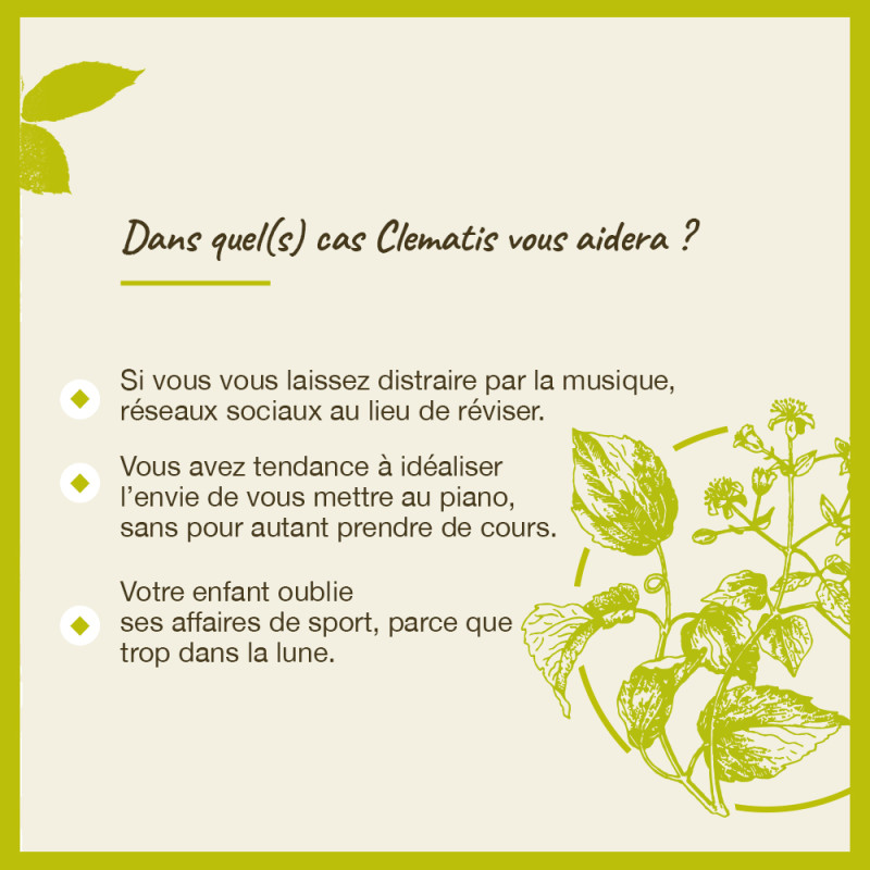 Fleurs de Bach Clematis n°9...