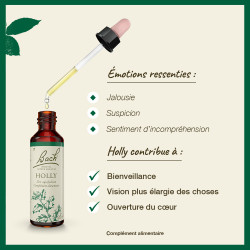 Fleurs de Bach Holly n°15 - 20ml