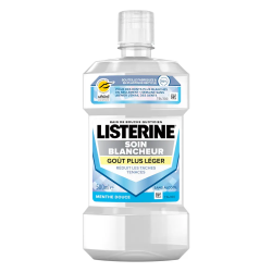 Listerine Soin blancheur Bain de bouche quotidien goût plus léger sans alcool 500ml