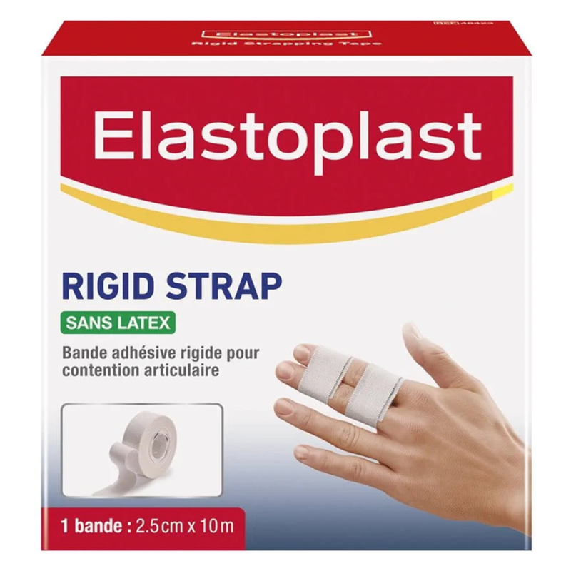 Elastoplast Rigid Strap sans latex doigt 2.5cm x 10m
