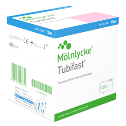 Tubifast 2-way Stretch Bandage tubulaire bleu 7,5cmx10m