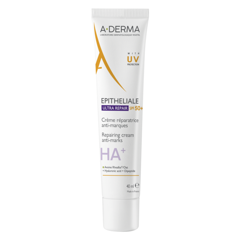 A-Derma Epitheliale Crème réparatrice anti-marques SPF50+ 40ml