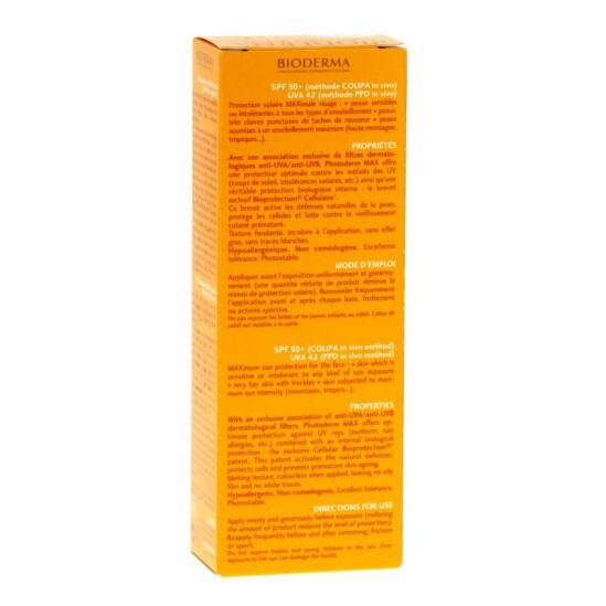 Bioderma photoderm max crème solaire spf 50+ 40ml