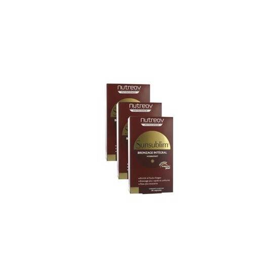 Nutréov sunsublim bronzage intégral hydratant trio 30 capsules