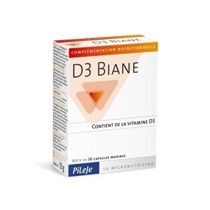 Pilèje D3 Biane 30 capsules