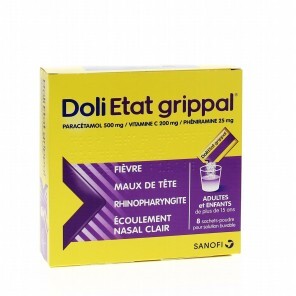 Doli Etat grippal 500mg Vitamine C 8 sachets poudre