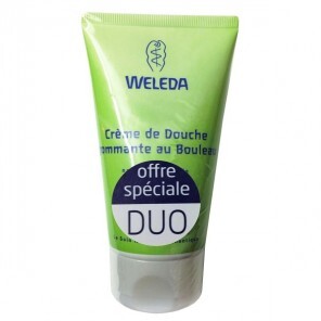 Weleda crème de douche gommante au bouleau Lot de 2 x 150ml