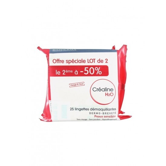 Bioderma Créatine H2O Lingettes Offre Spéciale Lot de 2