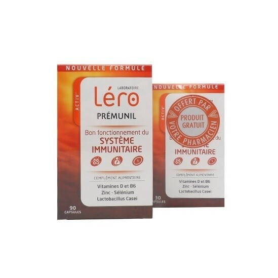 Léro Prémunil Système Immunitaire 90 Capsules + 30 Offertes