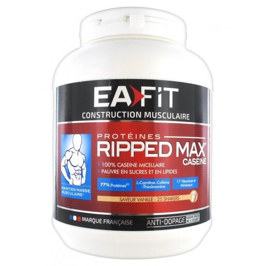 Eafit Ripped Max Saveur Vanille Caseine 750 g