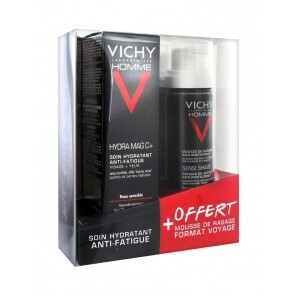 Vichy Homme Hydra Mag C+ Soin Hydratant Anti-Fatigue 50ml + Mousse de Rasage Offerte