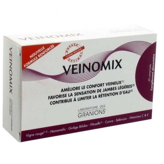 Veinomix Confort et Légèreté des Jambes. 60 comprimés