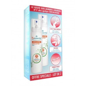 Puressentiel Spray Circulation aux 17 Huiles Essentielles Lot de 2 x 100 ml