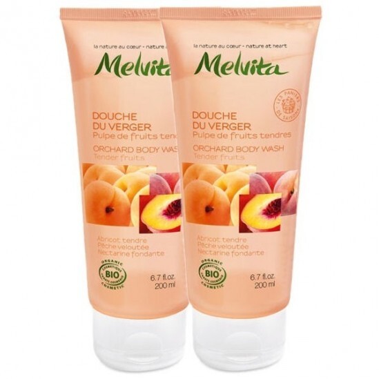 Melvita gel douche du verger 2x200ml