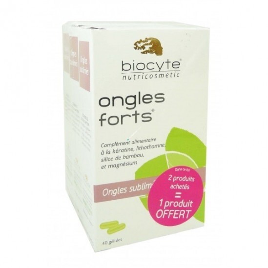 Biocyte Ongles Forts 3 boites de 40 gélules