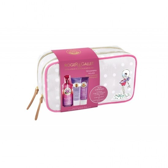 Roger & Gallet Trousse Gingembre Rouge Eau Fraîche, Lait et Douche