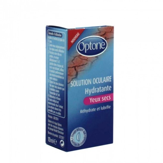 Optone solution oculaire hydratante yeux secs 10 ml