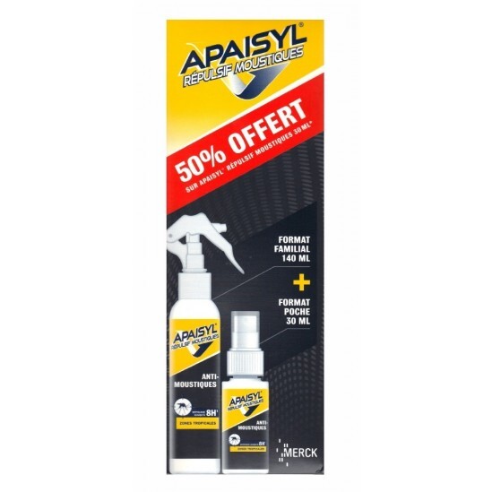 Apaisyl répulsif moustiques 140 ml + Format de poche 30ml